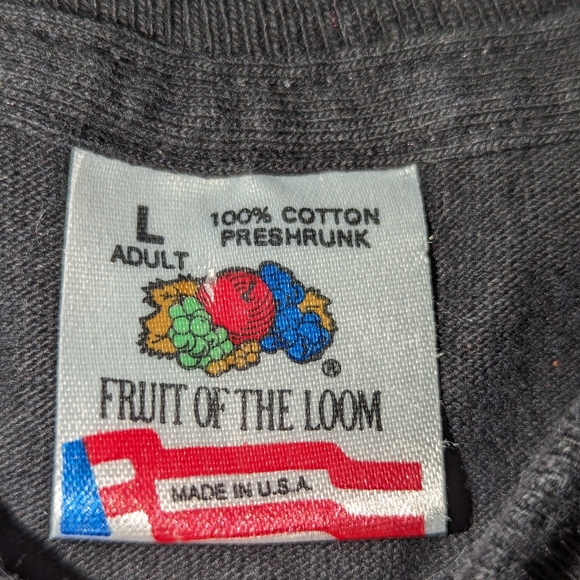 Vintage Black Velvet Canadian Whiskey Fruit of the Loom Single Stitch Size Large - Picture 4 of 8